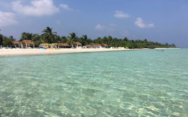 Blue Flag Beach at Lakshadweep's Minicoy Island